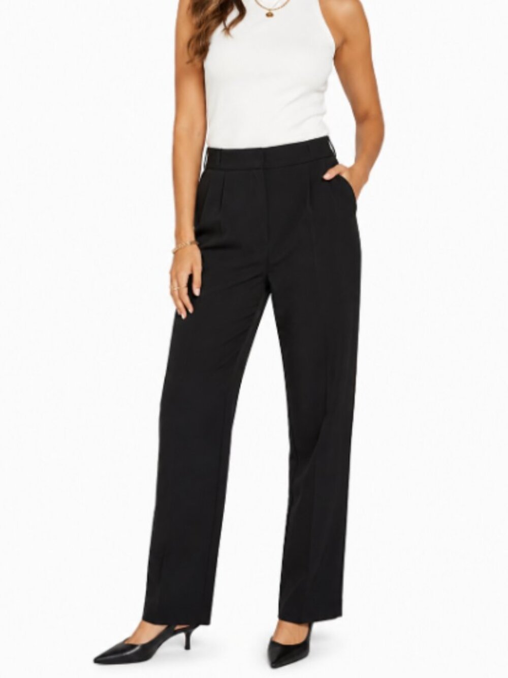 Wilfred Black Tailored Tapered Trousers Sz 4 Work Wear Career Career Minimalist